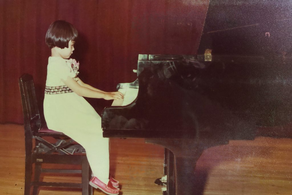 子供の頃、ピアノ発表会